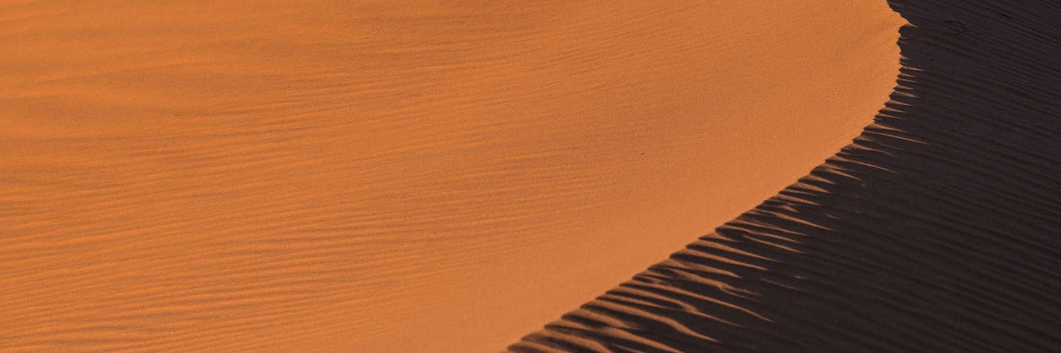 Light orange sand dune